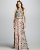 Parker Alison Printed Maxi Dress - Lyst