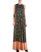 Balenciaga Printed Maxi Dress - Lyst