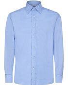 Canali Cotton Poplin Shirt - Lyst