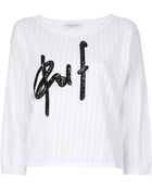Viktor & Rolf Appliqué Knit Sweater - Lyst