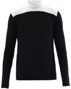 Balenciaga Colour Block Rollneck Sweater - Lyst