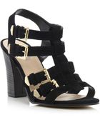 Dune Fellow Multi Strap Block Heel Shoes - Lyst