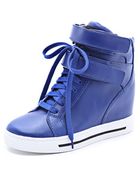 Marc By Marc Jacobs Strappy Hi Top Wedge Sneakers - Lyst