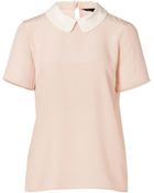 Marc By Marc Jacobs Silk Alex Top in Wintage Rose Multi - Lyst