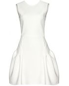Miu Miu Structured Dress with Cutout Back - Lyst