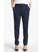 Theyskens' Theory Paction Fruma Slim Stretch Wool Pants - Lyst