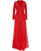 Valentino Embroidered Lace Gown - Lyst