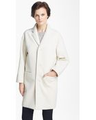 A.P.C. Felted Wool Blend Coat - Lyst