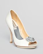 Badgley Mischka Peep Toe Pump Beaming High Heel - Lyst