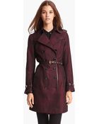 Burberry Double Breasted Trench Coat - Lyst
