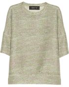 Derek Lam Metallic Honeycomb knit Sweater - Lyst