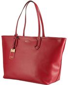 Lauren by Ralph Lauren Tate Classic Leather Tote Bag - Lyst