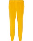 Tibi Easy Silk Tapered Pants - Lyst