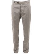 Brunello Cucinelli Mens Tab Flat Front Cotton Pant - Lyst