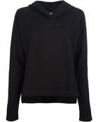 Helmut Lang Dynamite Terry Overlap Hood Sweatshirt - Lyst