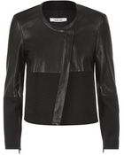 Helmut Lang Motion Leather Combo Jacket - Lyst