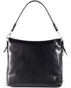 Prada Soft Calf Side Zip Hobo - Lyst