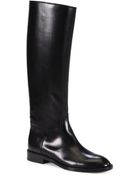 Saint Laurent Cavaliere Leather Boots - Lyst