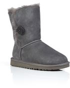 Ugg Suede Bailey Button Boots in Grey - Lyst