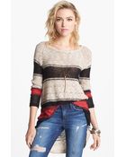 Free People Block Of Stripes Pullover - Lyst