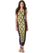 Mara Hoffman Applique Column Dress - Lyst