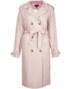 Topshop Soft Drape Trench - Lyst