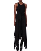 Gareth Pugh Long Drape Hem Jersey Dress - Lyst