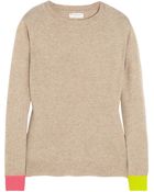 Chinti & Parker Contrast Cuff Cashmere Sweater - Lyst
