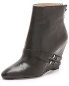 Elizabeth And James Reily Wedge Booties - Lyst