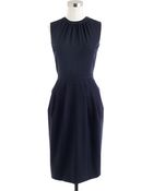 J.Crew Petite Keyhole Dress in Super 120s - Lyst