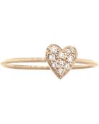 Jennifer Meyer Diamond Heart Stacking Ring - Lyst
