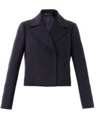 Jil Sander Navy Doublebreasted Pea Coat - Lyst
