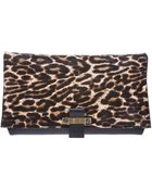 Lanvin Leopard Print Clutch - Lyst