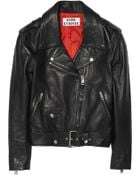 Acne Studios Mape Leather Biker Jacket - Lyst