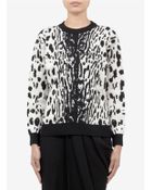 Lanvin Leopard Jacquard Woolblend Sweater - Lyst