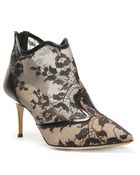 Nicholas Kirkwood Lace Pointed Toe Bootie - Lyst