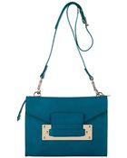 Sophie Hulme Turquoise Mini Soft Envelope Clutch Bag By - Lyst