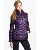 Bernardo Iridescent Packable Goose Down Jacket - Lyst