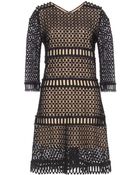 Chloé Crochet Wool-Blend Dress - Lyst