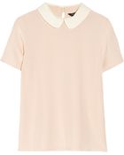 Marc By Marc Jacobs Alex Silk Crepe De Chine Top - Lyst