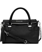 MICHAEL Michael Kors Medium Weston Pebbled Satchel - Lyst