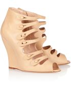 Oscar de la Renta Dakota Nappa Leather Wedge Ankle Boots - Lyst