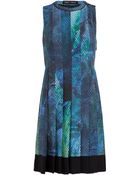 Proenza Schouler Geometric Printed Silk Dress - Lyst