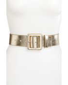 St. John Wide Leather Belt - Lyst