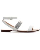Zara Sandals with Metallic Detail - Lyst