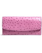 Coach Legacy Soft Wallet in Ostrich Embossed Leather - Lyst