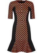 Matthew Williamson Folk Stripe Godet Shift Dress - Lyst