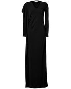 Vionnet Draped Evening Gown In Black - Lyst