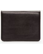 Ann Demeulemeester Black Leather Travel Case - Lyst