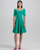Kate Spade Jada Half-sleeve Full-skirt Dress - Lyst